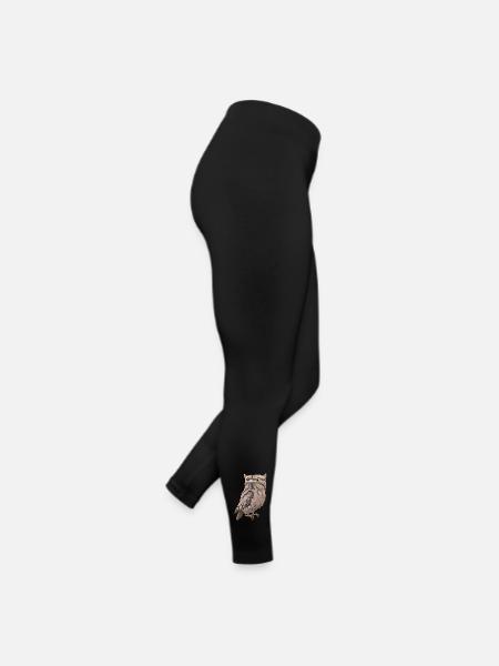 Potoo - le chasseur de nuit - Legging en jersey Femme - noir - Droite