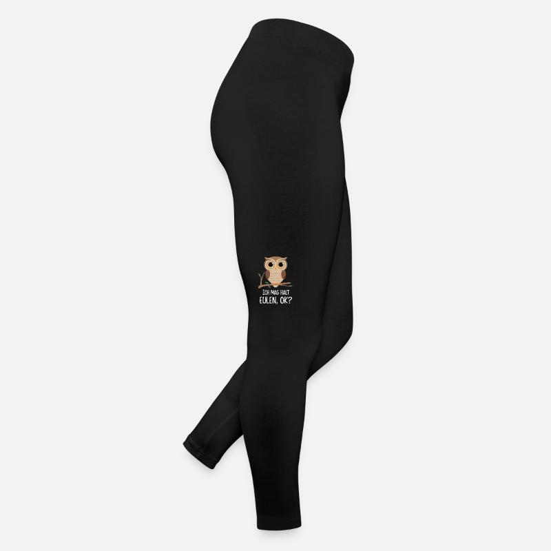 Night Owl Owl Owl Bird Women’s Jersey Leggings