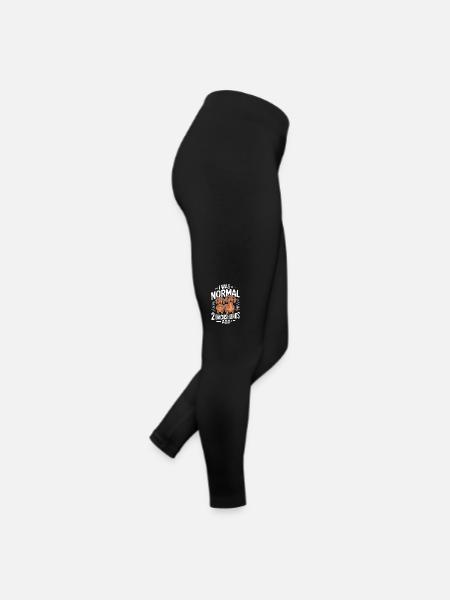 Chien teckel - Legging en jersey Femme - noir - Droite