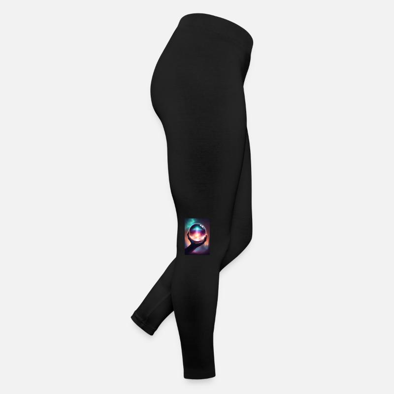 Magische Kristallkugel in der Hand Frauen Jersey Leggings