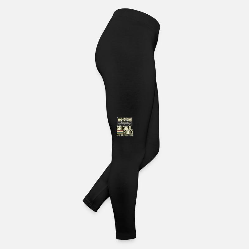 24. Jubiläumsgeschenk im Retro-Stil 2000 Frauen Jersey Leggings