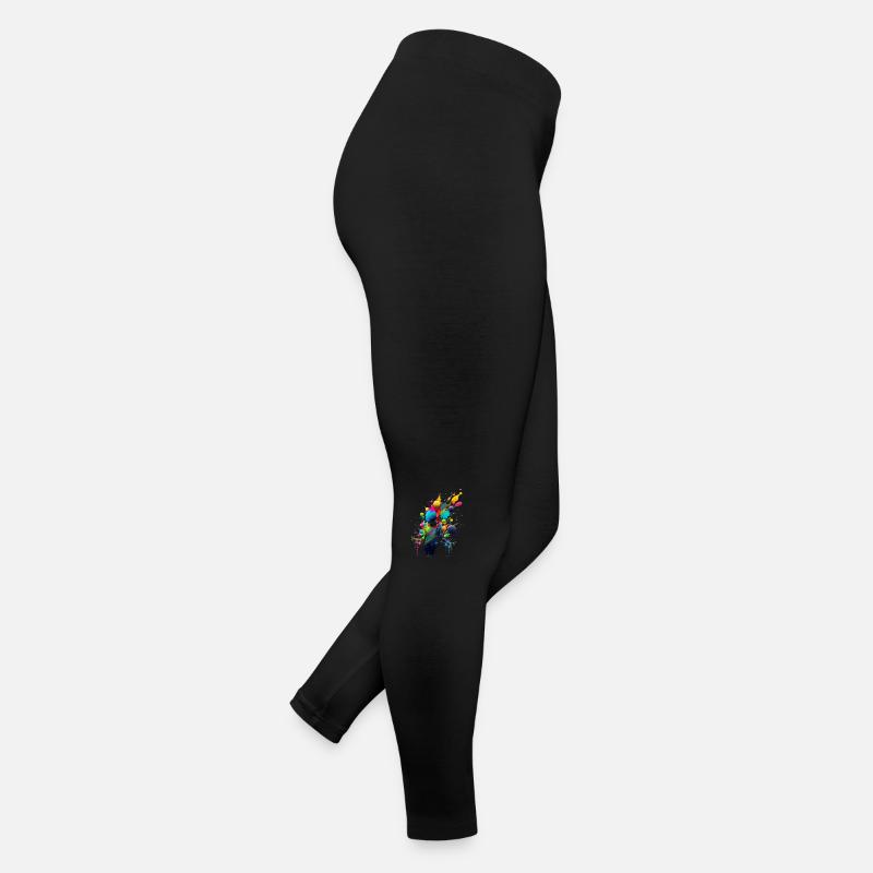Explosion de couleurs Legging en jersey Femme