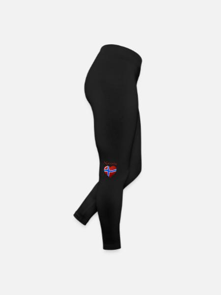 Le drapeau de la Norvège, drapeau des Norges - Legging en jersey Femme - noir - Droite