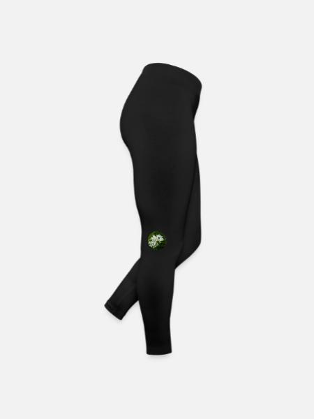 When the wild garlic blooms, it smells of leeks - Women’s Jersey Leggings - black - Right