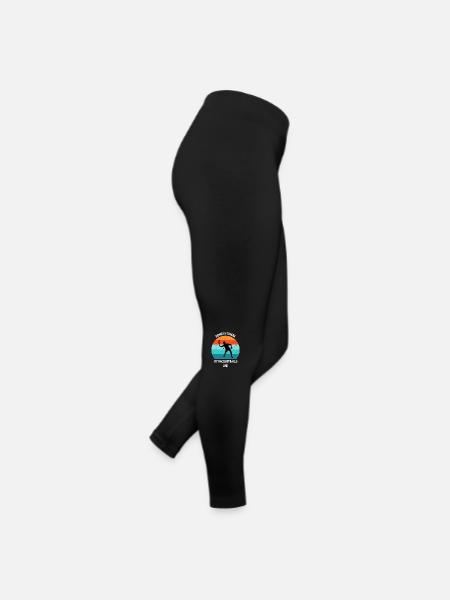 Racqueetball - Legging en jersey Femme - noir - Droite