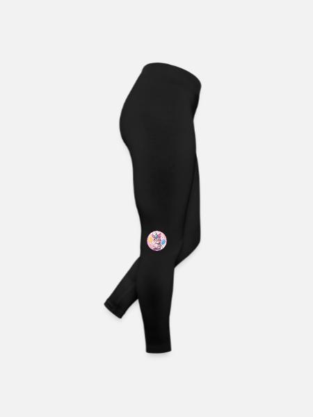 Esel Geburtstag Comic - Frauen Jersey Leggings - Schwarz - Rechts