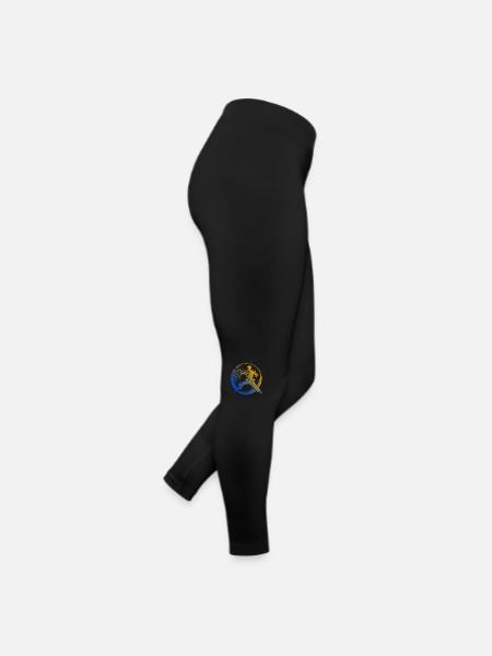 Karate Silhouette Colorful - Women’s Jersey Leggings - black - Right