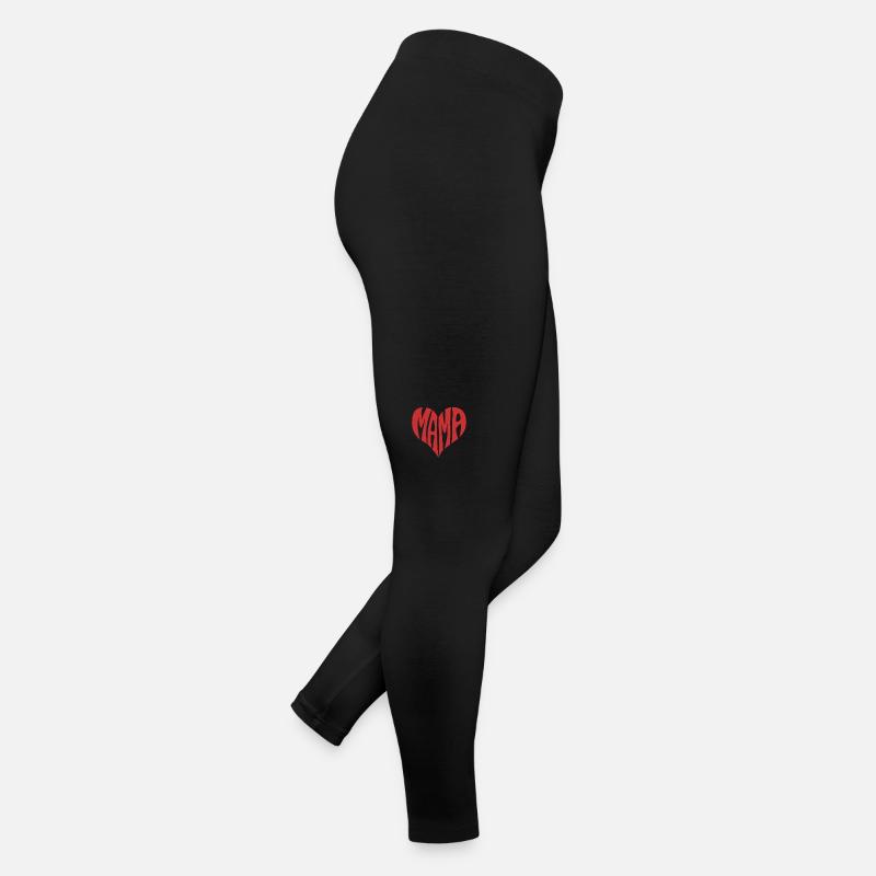 Cœur pour maman – Aimant et expressif Legging en jersey Femme