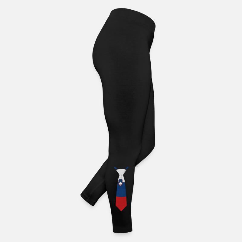 Cravate Slovénie – Conception du drapeau Legging en jersey Femme