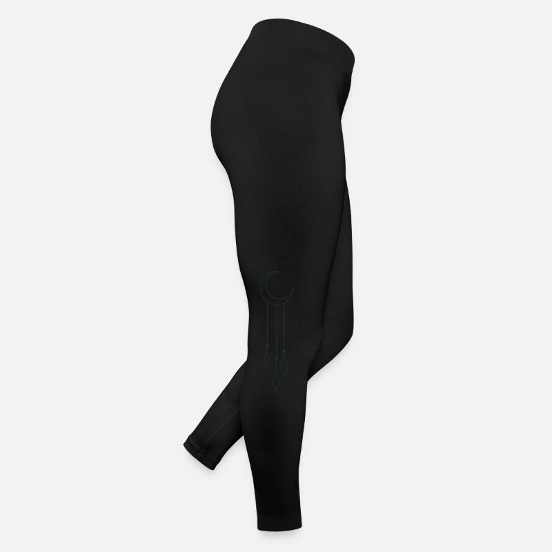 BOHO mezzaluna con penzoloni Leggings in jersey da donna