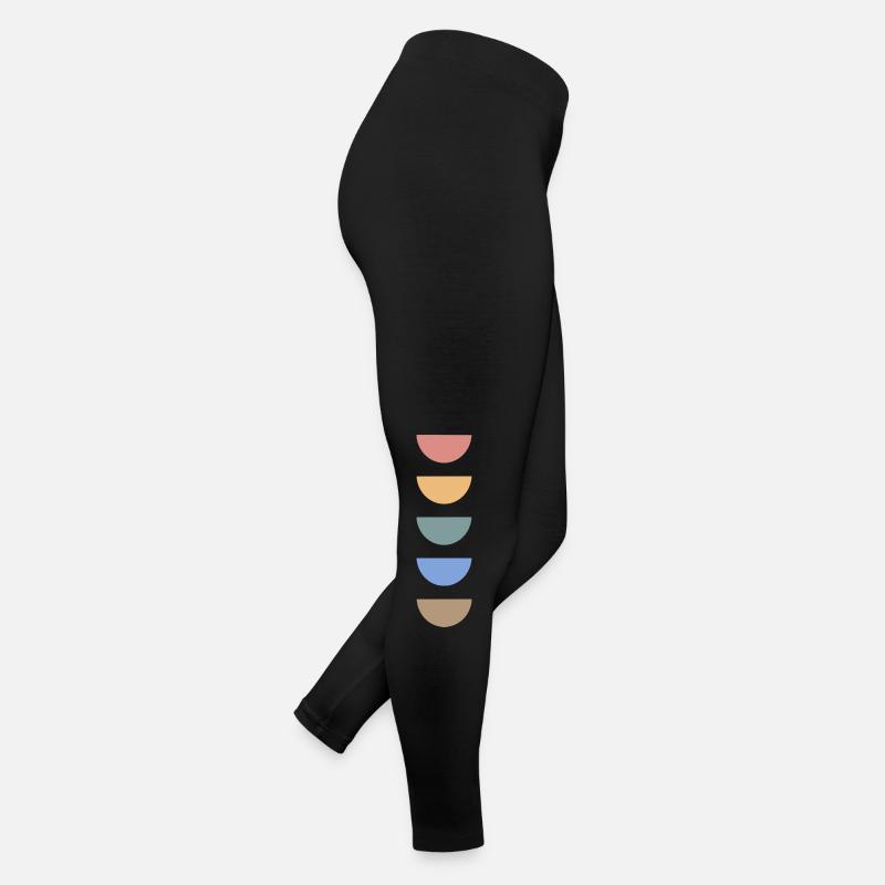 Conception de couleurs rétro Legging en jersey Femme