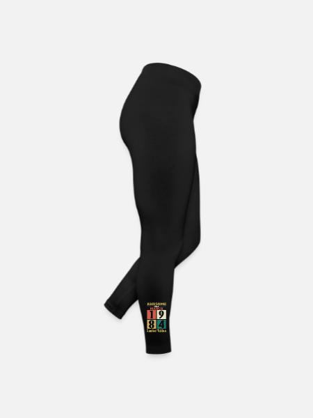 40e anniversaire cadeau mari génial mars 1984 - Legging en jersey Femme - noir - Droite