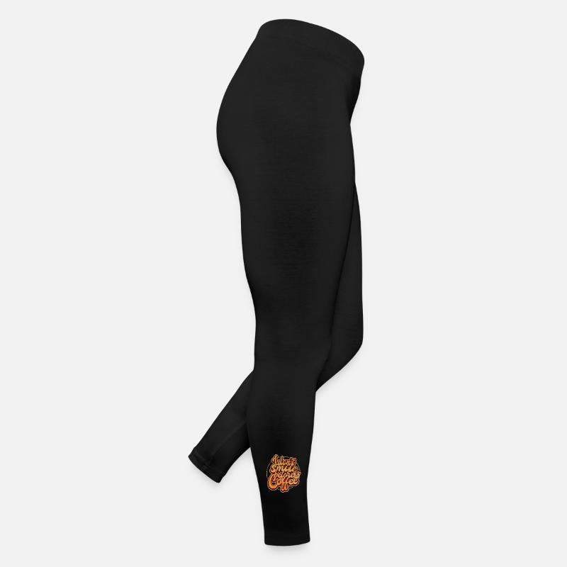 Ich lächele nicht vor dem ersten Kaffee. Lustig Frauen Jersey Leggings