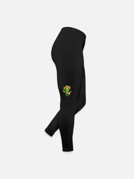 Cinco de Mayo Cactus Mariachi Guitarist - Women’s Jersey Leggings - black - Right