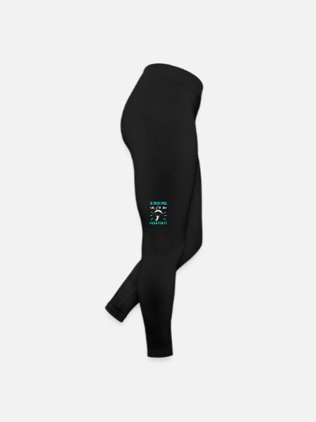 Ich kann nicht Gleitschirmfliegen - Gleitschirm Geschenk - Frauen Jersey Leggings - Schwarz - Rechts