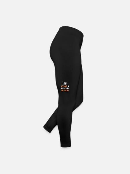 40th anniversary gift Bicycle - Women’s Jersey Leggings - black - Right