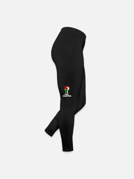 Free palestine - Legging en jersey Femme - noir - Droite