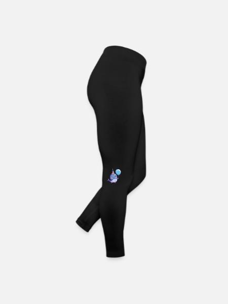 Whale Birthday Baby - Women’s Jersey Leggings - black - Right