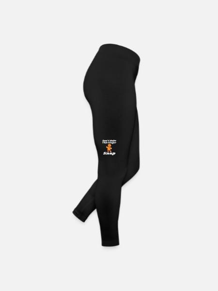 Machen Sie dieses rothaarige Geschenk mit Ingwer-Schnappschuss nicht zu Weihnachten - Frauen Jersey Leggings - Schwarz - Rechts
