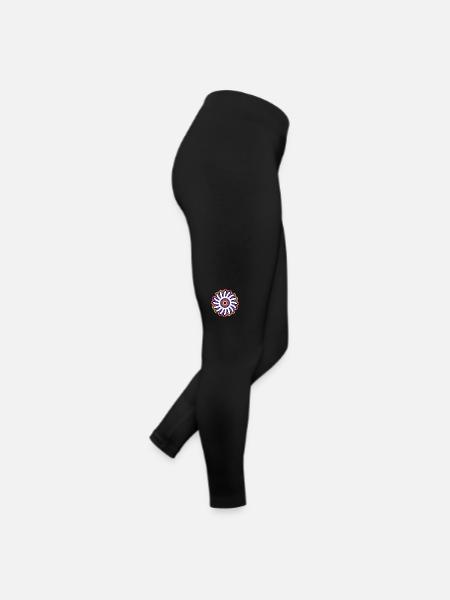 Psychedelic Sun - Women’s Jersey Leggings - black - Right