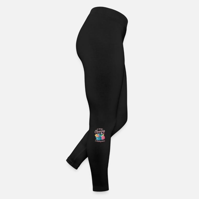 Lustiges Putzen oder darüber nachdenken Frauen Jersey Leggings