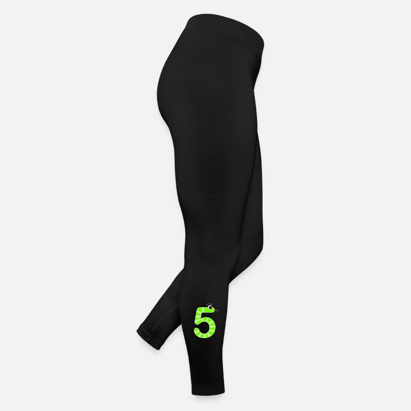 Number 5 Snake Kids Women’s Jersey Leggings