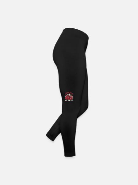 Lustiger Dachdecker Zimmermann Beruf Weihanchten - Frauen Jersey Leggings - Schwarz - Rechts