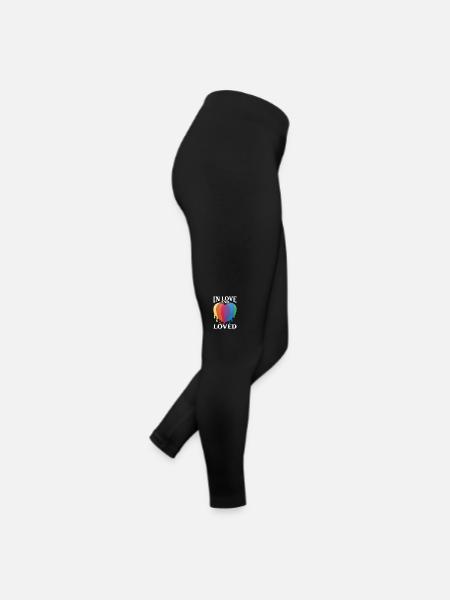 Valentinstag-Geschenk Ehefrau Freundin 14. Februar - Frauen Jersey Leggings - Schwarz - Rechts
