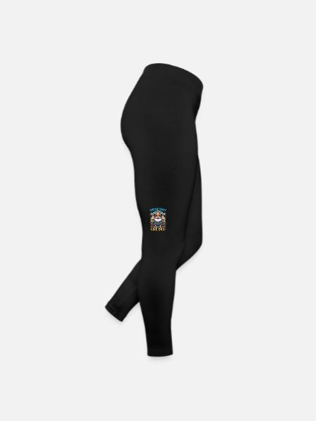Vatertag Bester Papa Zwerg - Frauen Jersey Leggings - Schwarz - Rechts
