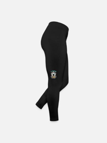 Lustige Bowlingkugel-bowlingbahn-splinte Sport - Frauen Jersey Leggings - Schwarz - Rechts