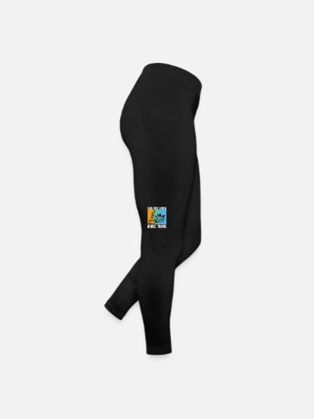 Vintage Model Railroad - Women’s Jersey Leggings - black - Right