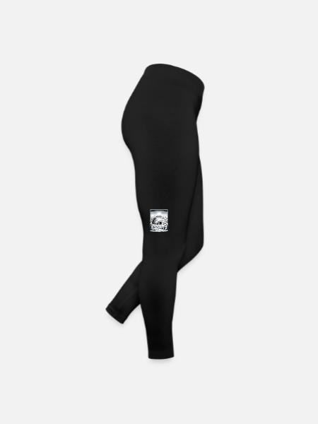 Iglu Eisschnee-Flocke Winter - Frauen Jersey Leggings - Schwarz - Rechts