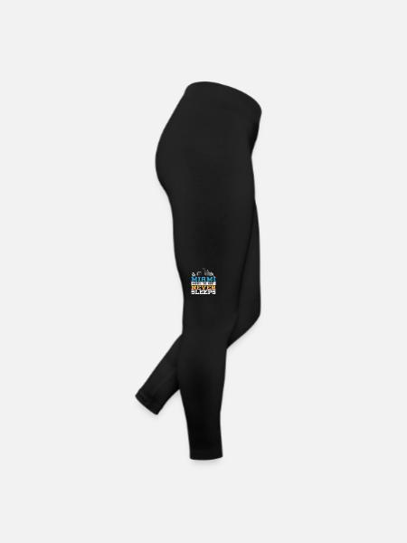 Vereinigte Staaten Usa Bundesstaat Amerika Miami - Frauen Jersey Leggings - Schwarz - Rechts