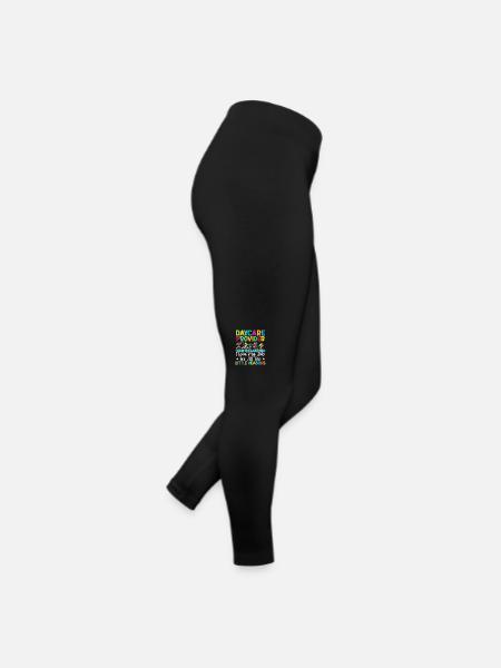 Enseignante de maternelle Assistante maternelle, Éducatrice à l’enfance - Legging en jersey Femme - noir - Droite