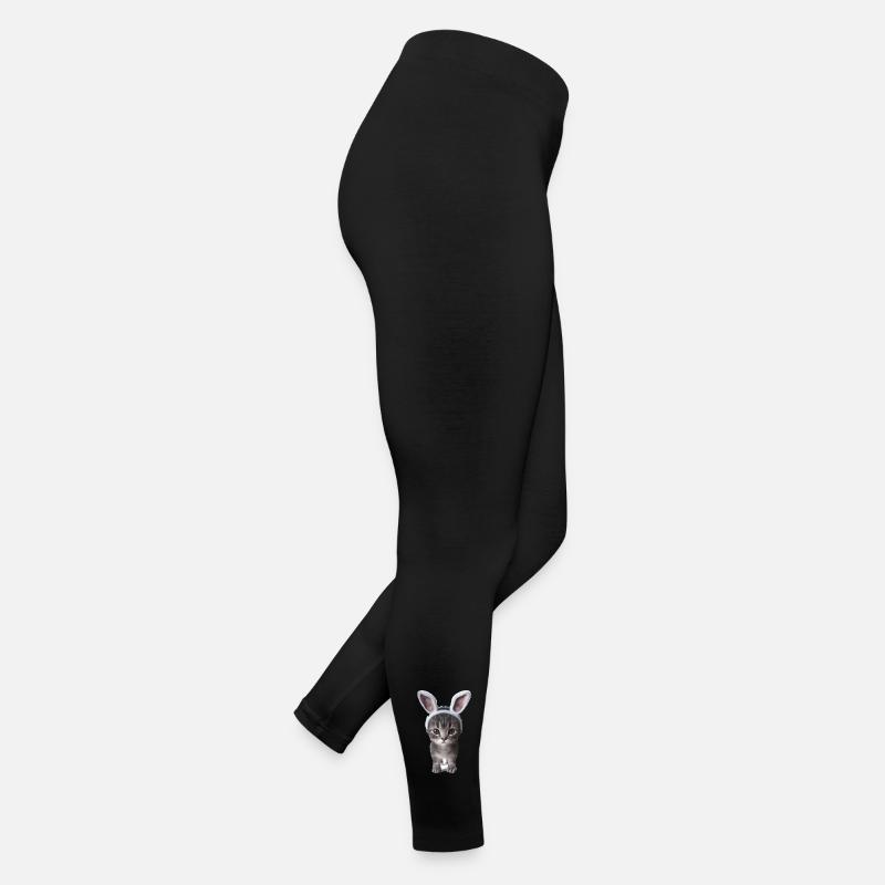 Cat with rabbit ears Women’s Jersey Leggings