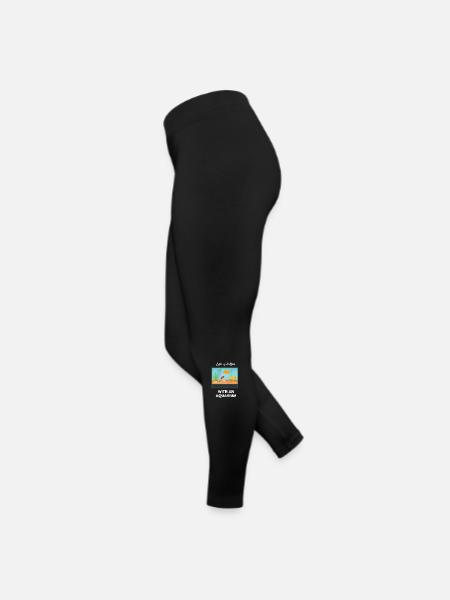 Das Leben ist besser mit einem Aquarium - Frauen Jersey Leggings - Schwarz - Links