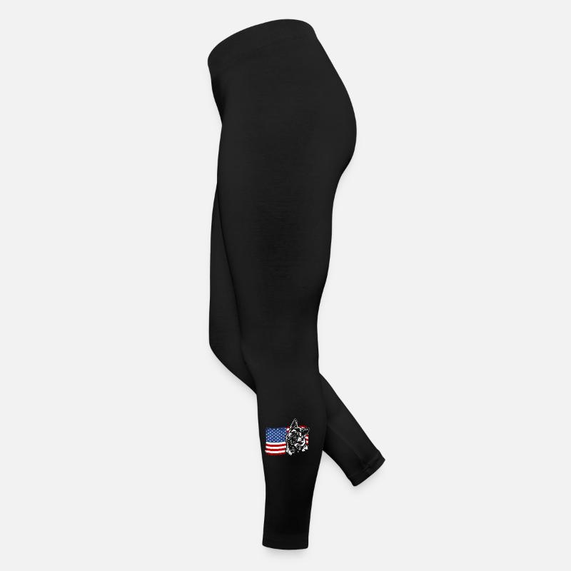 Deutscher Schäferhund Amerika Fahne Hunde Wilsigns Frauen Jersey Leggings