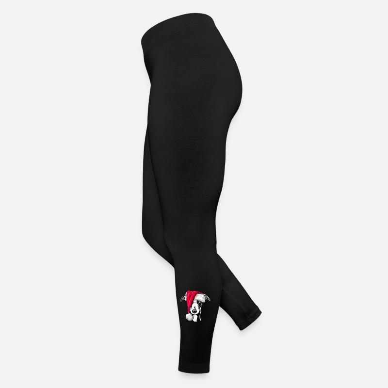 Santa WHIPPET Chiens de Noël Wilsigns Legging en jersey Femme