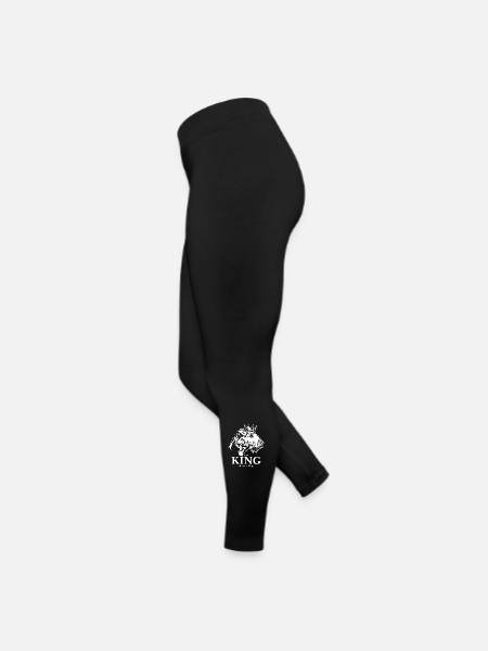 Airedale Terrier King of everything Hund Wilsigns - Frauen Jersey Leggings - Schwarz - Links