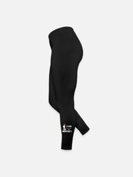 AUSTRALIAN SHEPHERD - Schubs mich nicht - Frauen Jersey Leggings - Schwarz - Links