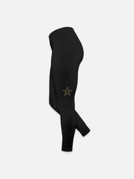 Pentacle Symbol of Protection and Magic - Women’s Jersey Leggings - black - Left