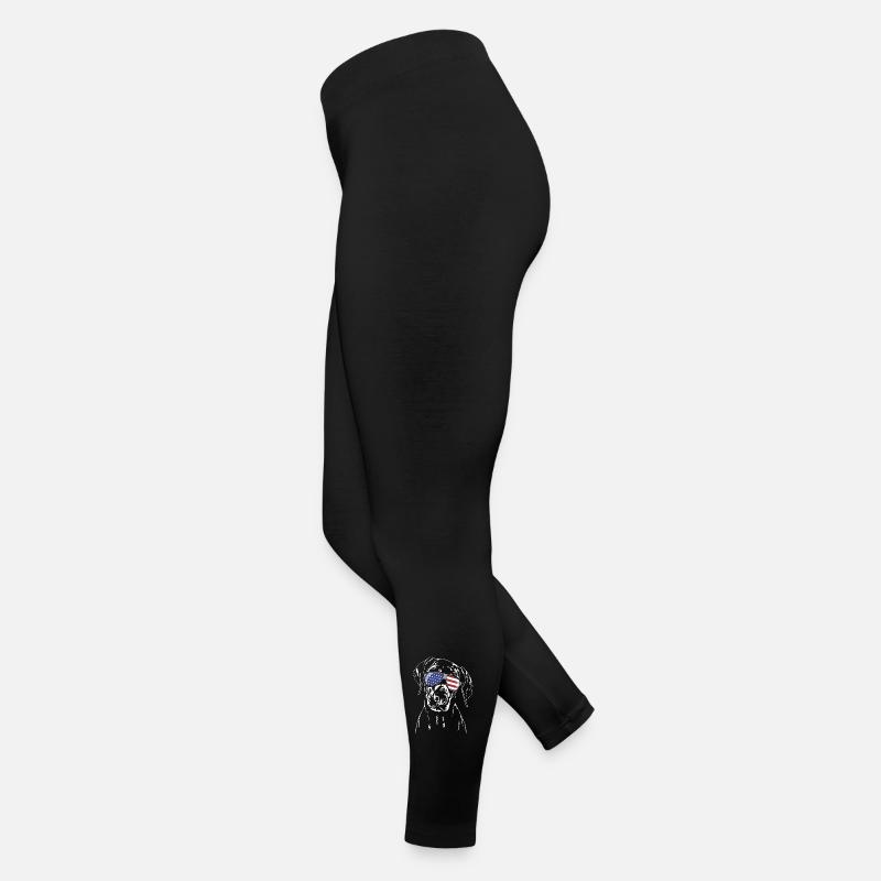 DOBERMAN Amérique Flag Dogs Wilsigns Legging en jersey Femme
