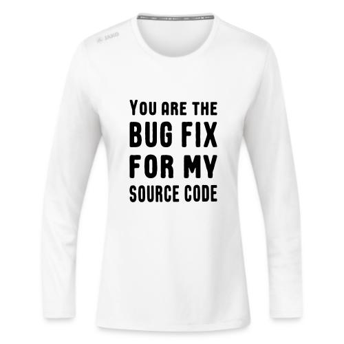 Programmierer Beziehung Liebe Source Code Spruch - JAKO Frauen Longsleeve Run 2.0