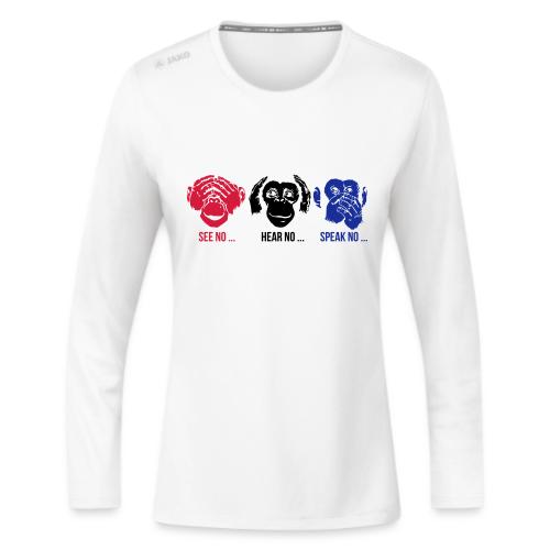 See Hear Speak No Evil 3C - JAKO Women's Long Sleeve Run 2.0 