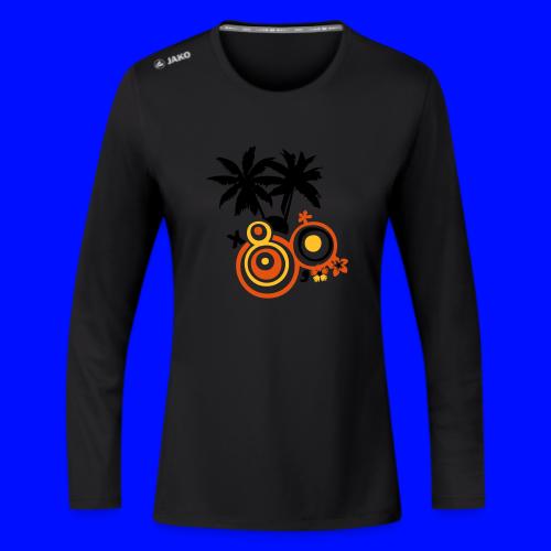 palm summer for surfer - JAKO Women's Long Sleeve Run 2.0 