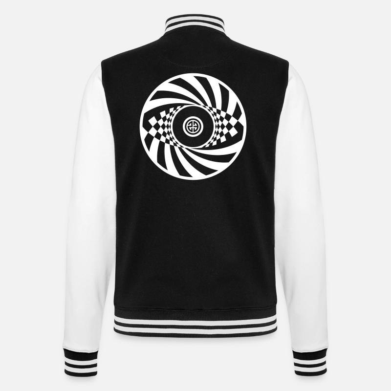 Tekno 23 Spiral Circle - College Sweat Jacket - black/white