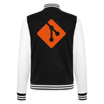 Git - College-Sweatjacke - Schwarz/Weiß - Hinten - Marisol (170cm)