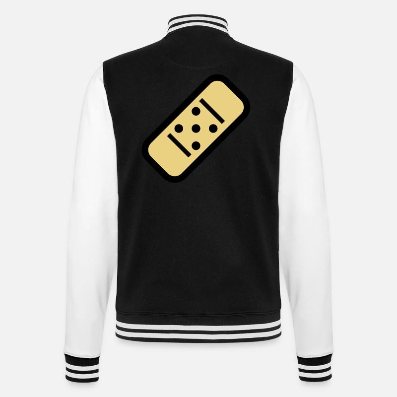 Plâtre de bande dessinée - Veste Teddy - noir/blanc