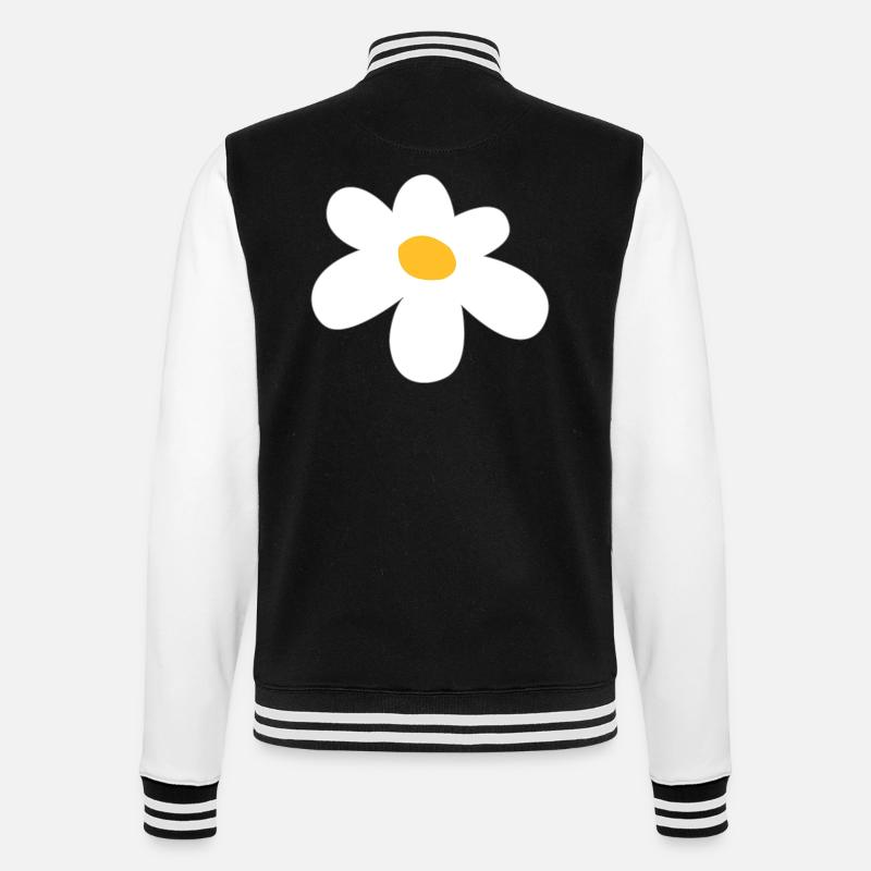 blume - College-Sweatjacke - Schwarz/Weiß
