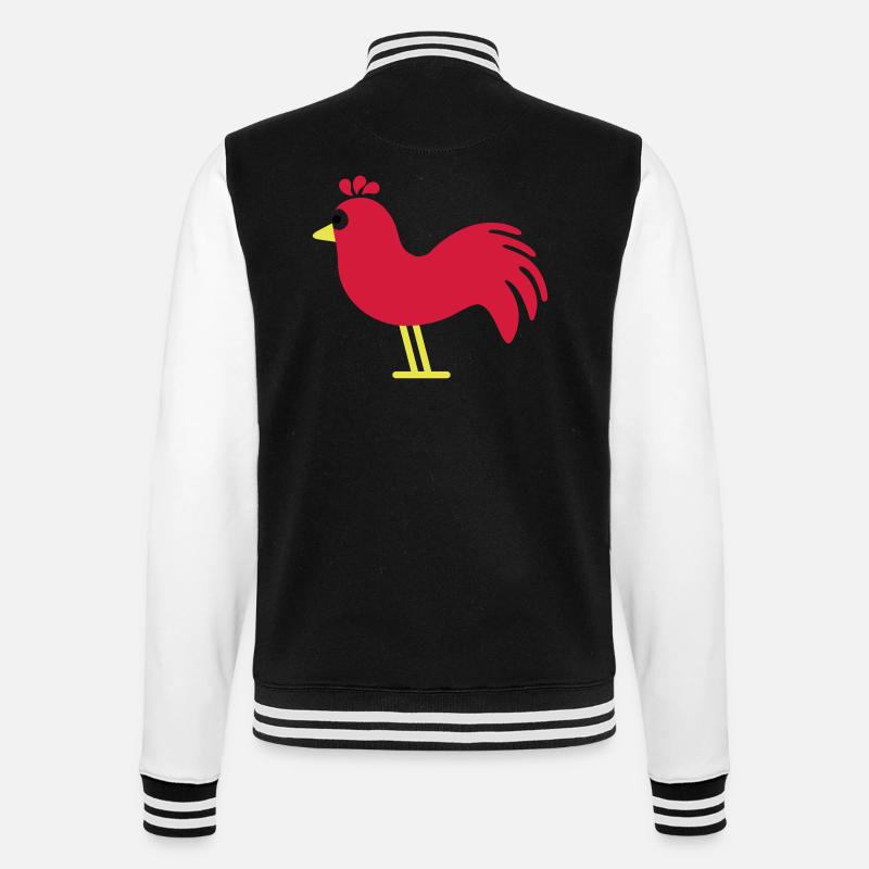 hahn - College-Sweatjacke - Schwarz/Weiß